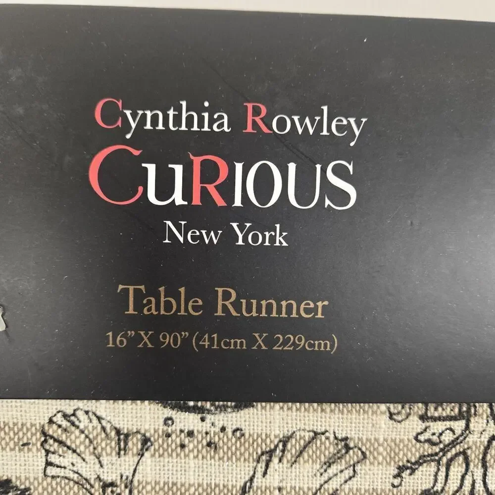 Cynthia Rowley Curious Halloween Beige & Black 